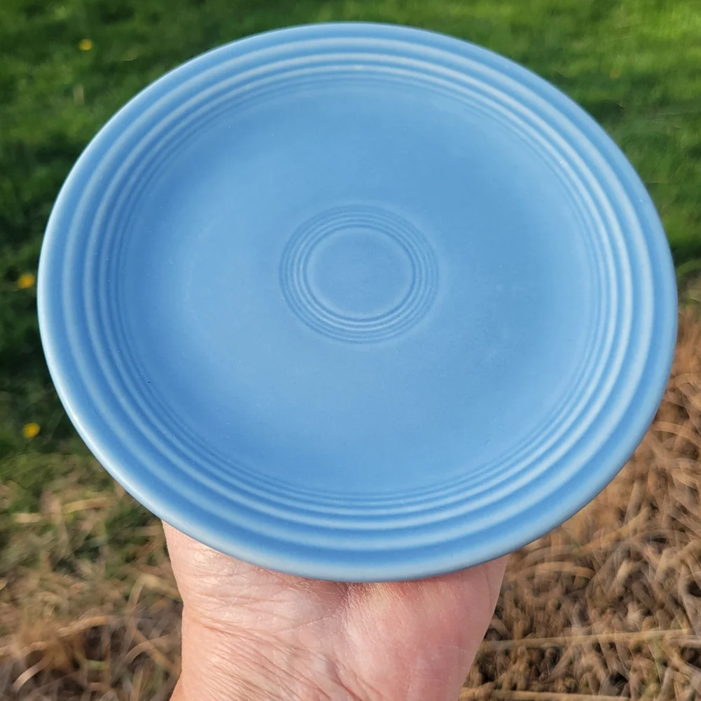 Fiesta Periwinkle Small Plates (2) Post 86 Fiestaware Bread Salad Dessert GUC